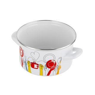 Garnek emaliowany Emalia Polska Pleszew Pepito 18 cm 2,6 l