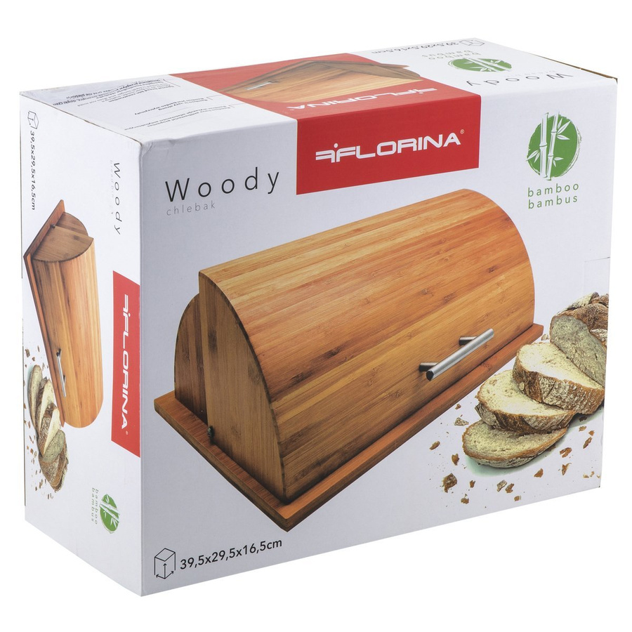 Chlebak bambusowy Florina Woody 39,5 x 29,5 x 16,5 cm