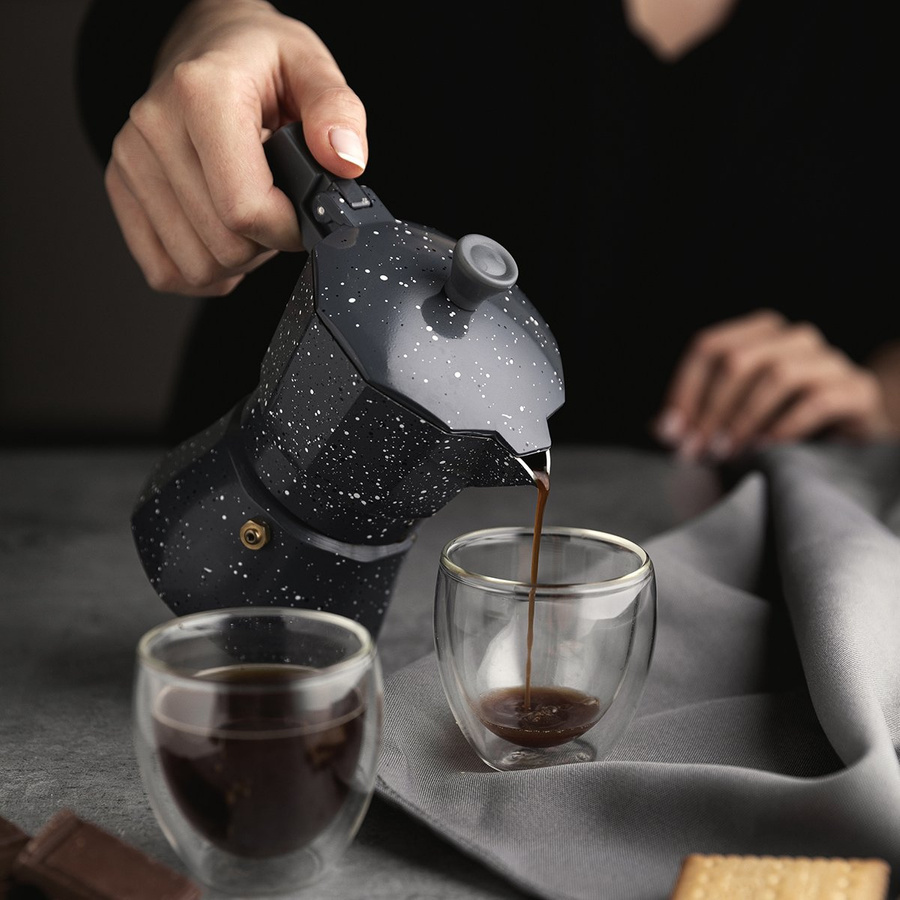 Kawiarka aluminiowa do espresso Florina Lava na 3 filiżanki