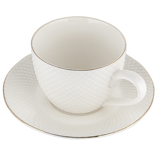 Filiżanka porcelanowa ze spodkiem Florina Tiffany 250 ml