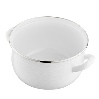 Garnek emaliowany Emalia Polska Pleszew Pyza Diamond 22 cm 5,3 l