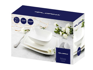 Talerze Florina Moss komplet 18 elementów / 6 osób