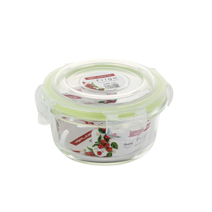 Pojemnik do żywności Florina Frigo szklany 240 ml okrągły