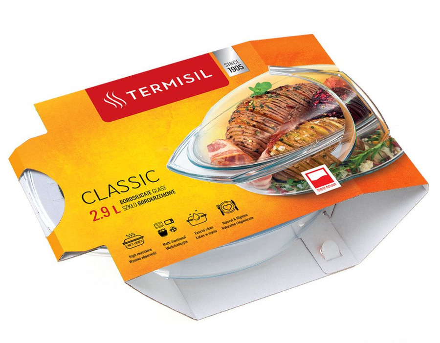 Naczynie żaroodporne Termisil gładkie owalne 2,9 l