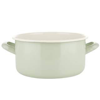 Garnek emaliowany Emalia Polska Pleszew Forte zielony 3l