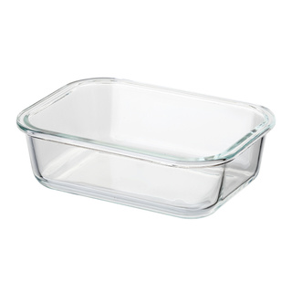 Szklany pojemnik z bambusową pokrywką Florina Clavato 1040 ml prostokątny