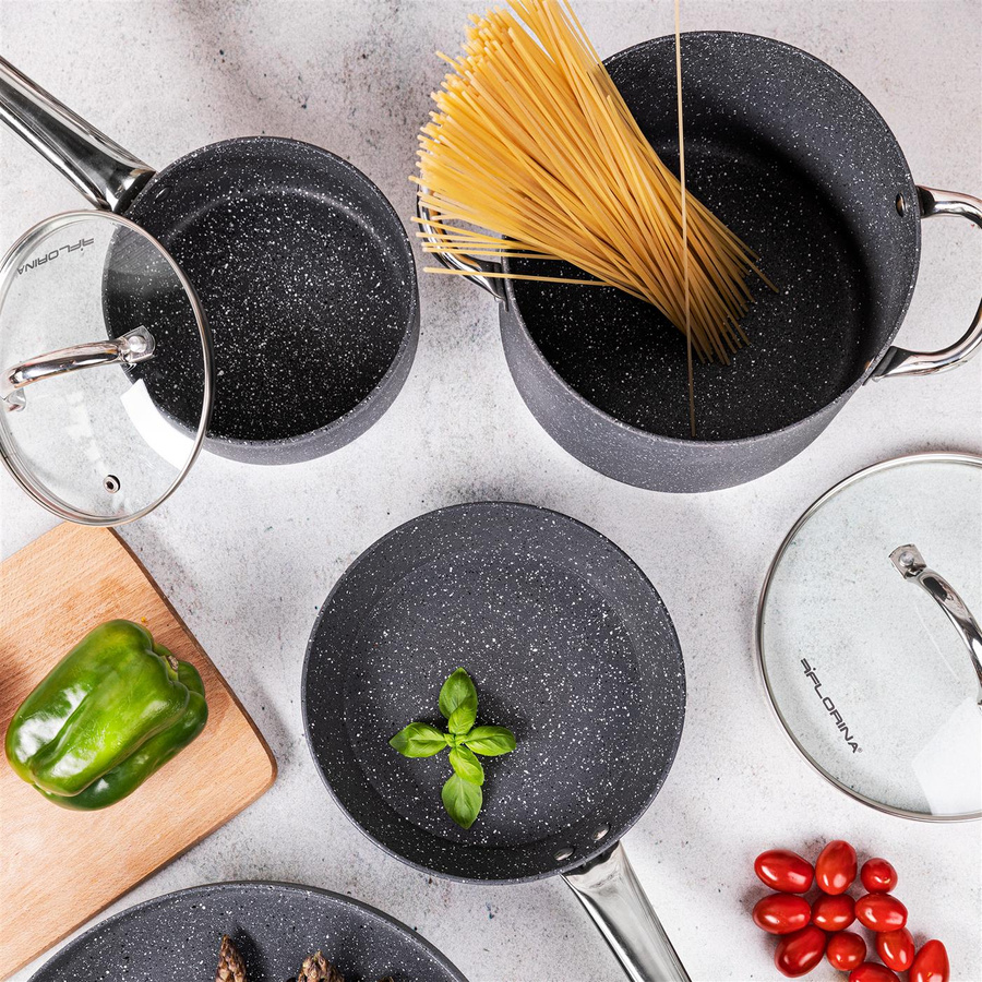 Patelnia aluminiowa i rondel Florina Onyx 28 cm