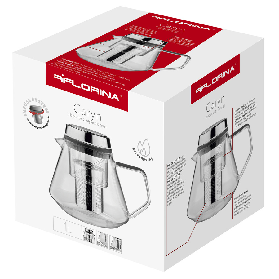 Dzbanek z zaparzaczem Florina Caryn 1 l