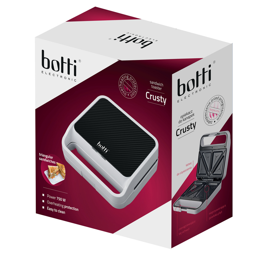Opiekacz do kanapek Botti Electronic Crusty Carbon