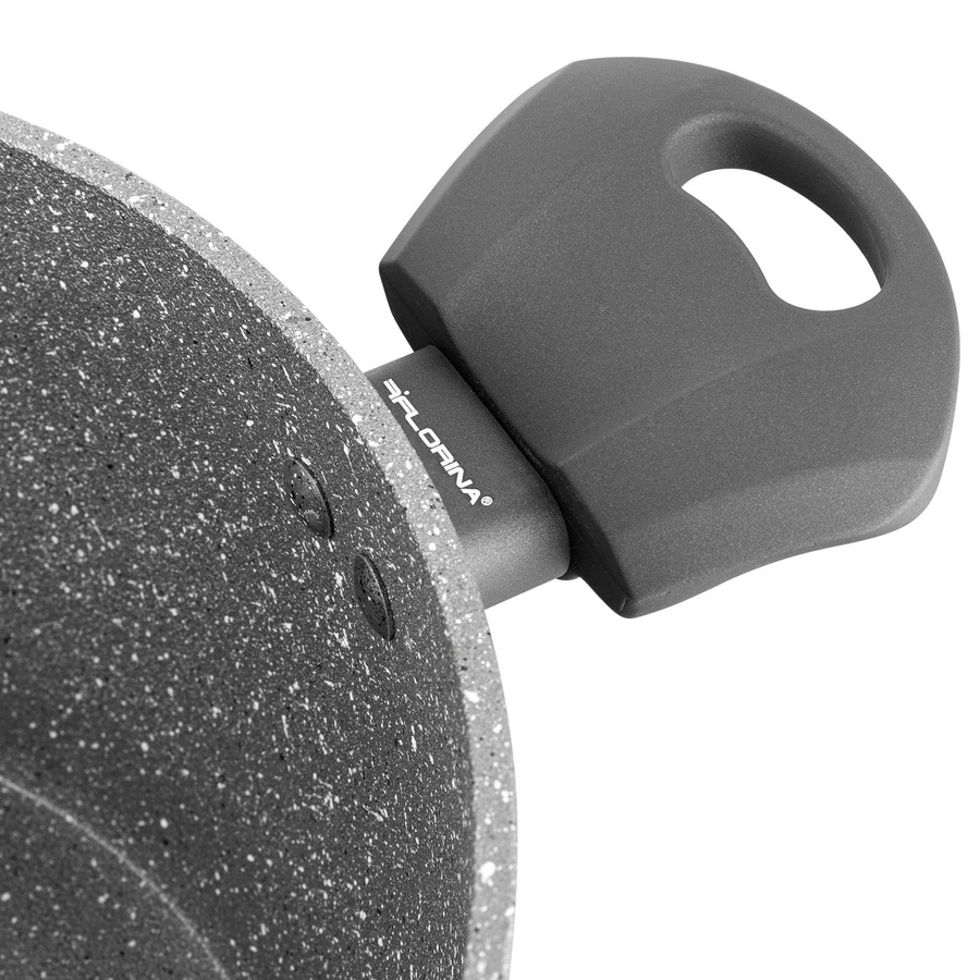 Garnek Florina Lava Stone by Mateusz Gessler 20 cm 2,4 l szary