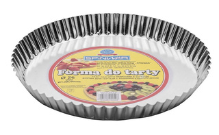 Forma do tarty z wyjmowanym dnem 26 cm srebrna