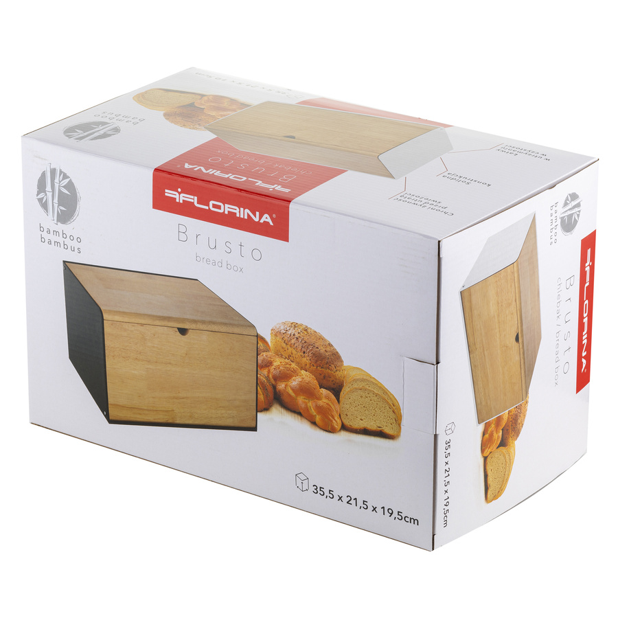 Chlebak Florina Brusto 35,5x21,5x19,5 cm czarny