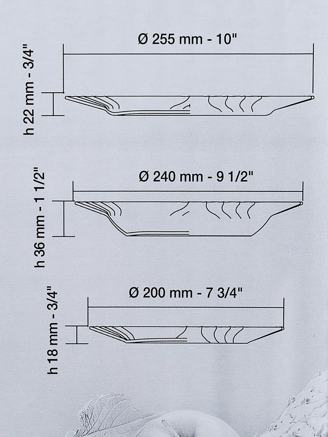 Talerze obiadowe Bormioli Rocco Ebro 18 elementów oraz komplet szklanek do soków Bormioli Rocco Glit 300 ml