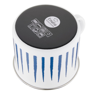 Kubek emaliowany Emalia Polska Pleszew Hamptons 14 cm 1,7 l