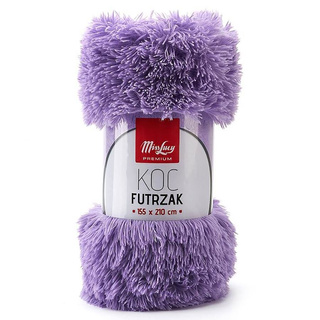 Koc Miss Lucy Futrzak 155 x 210 cm fioletowy