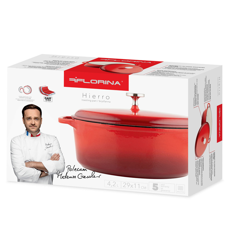 Brytfanna żeliwna Florina Hierro by Mateusz Gessler 29 cm 4,2 l