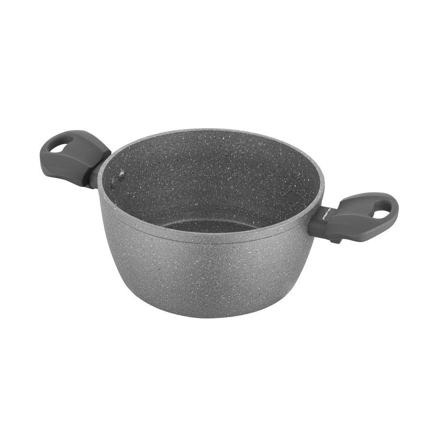 Garnek kamienny z pokrywką na indukcję i gaz Florina Lava Stone 16 cm 1,2 l