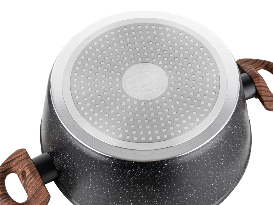 Zestaw garnków aluminiowych Florina Master Black 9el.