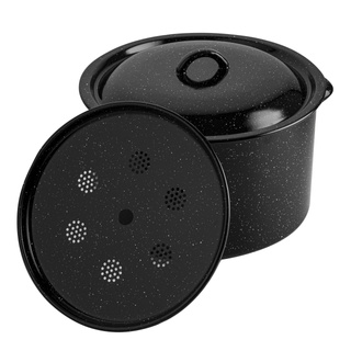 Garnek emaliowany Emalia Polska Pleszew do słoików z pokrywką 32 cm 16 l