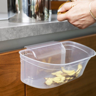 Pojemnik na odpady kuchenne Praktyczna wiszący 2,2 l szary