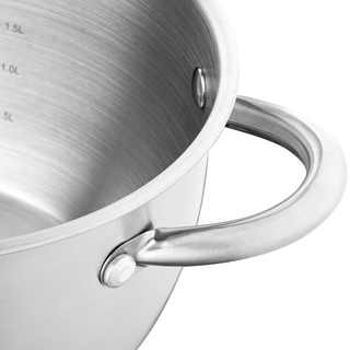 Komplet garnków nierdzewnych Florina Henry by Mateusz Gessler 1,7 l i 2,4 l i 3,3 l i 6 l