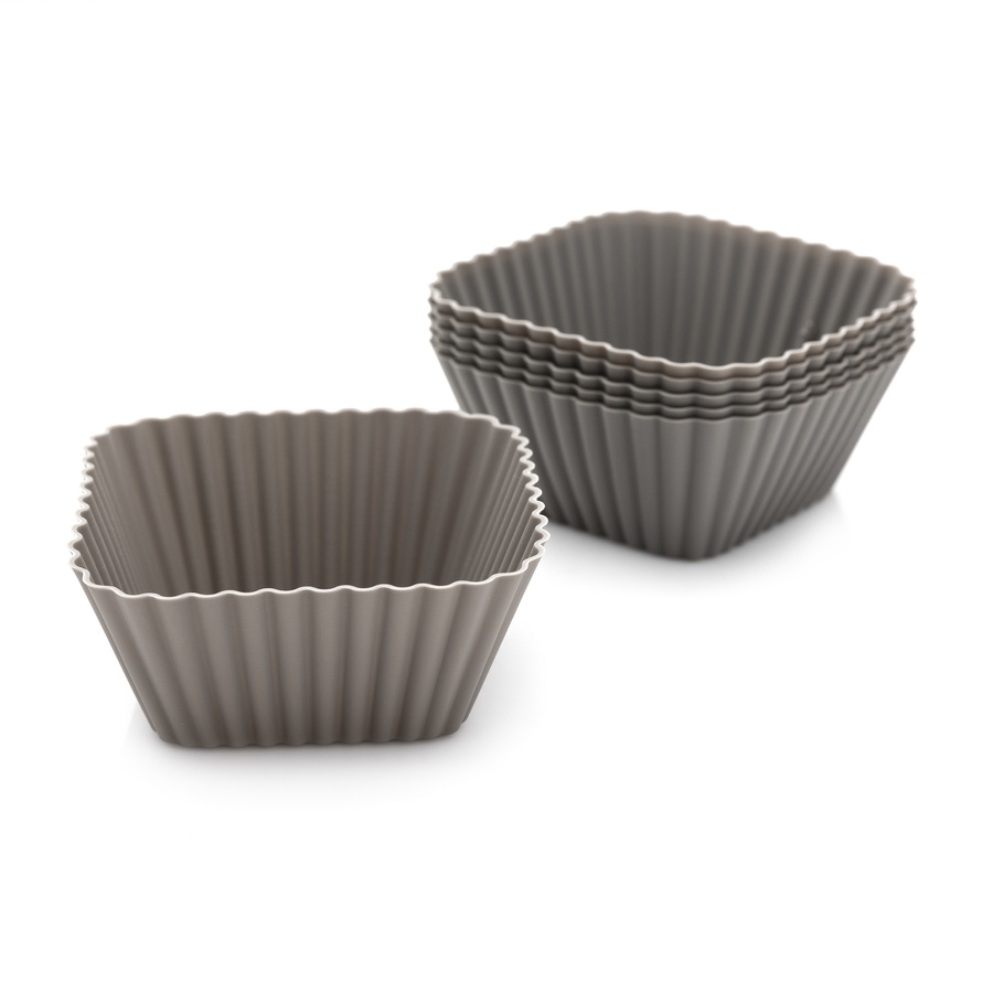 Silikonowe foremki do babeczek muffinek Anide Florina 6 sztuk mix