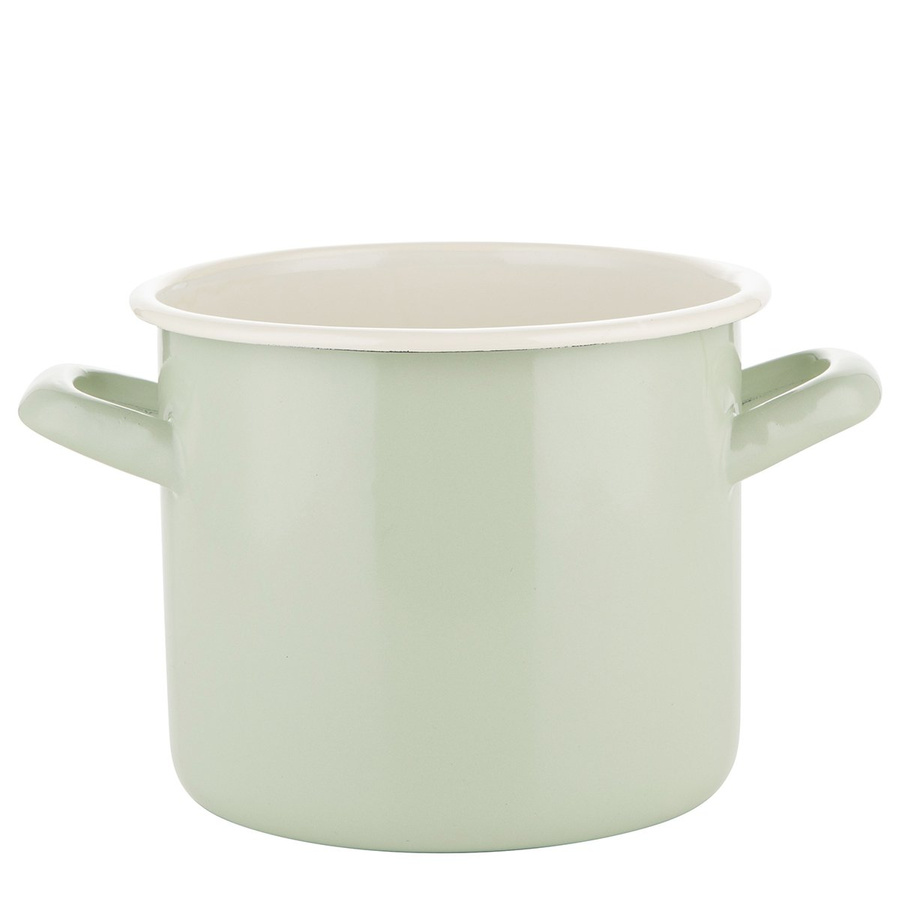 Garnek emaliowany Emalia Polska Pleszew Forte zielony 1,65l