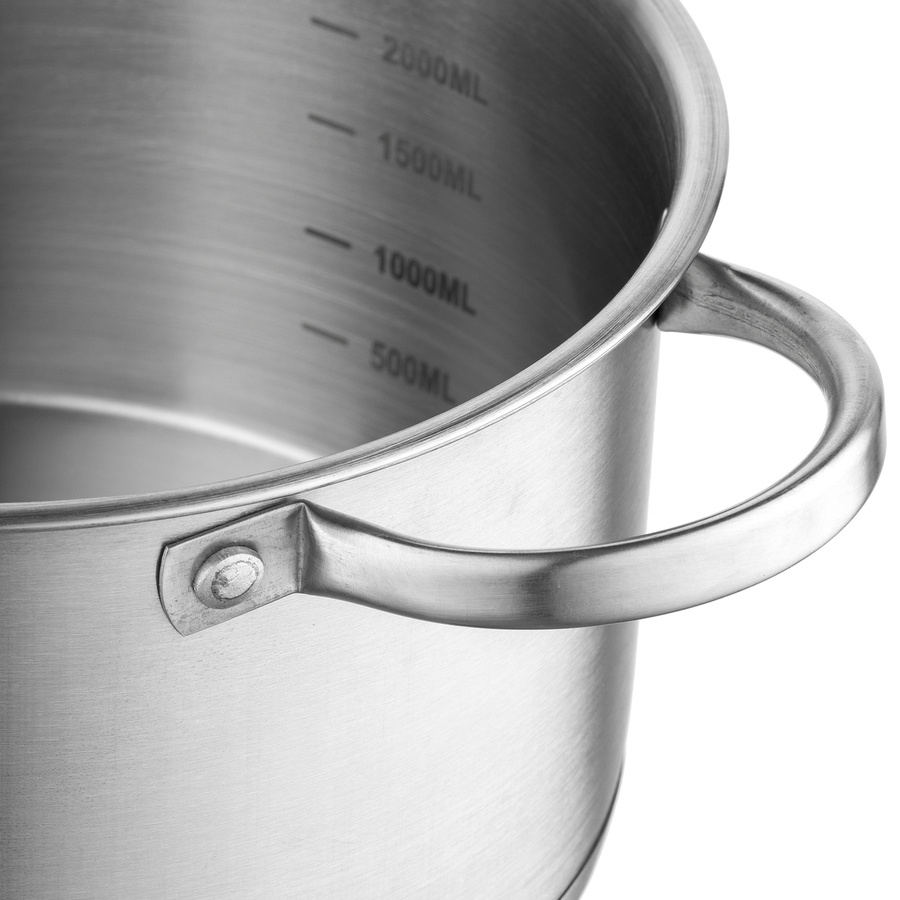 Garnek nierdzewny z pokrywką Florina Fava 18 cm 2,5 l