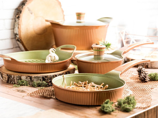 ZESTAW GARNEK RONDEL PATELNIA GRILL FLORINA FOREST