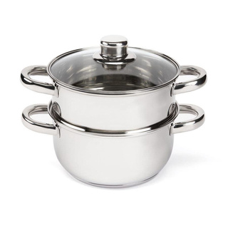 Garnek nierdzewny Florina Divapore do gotowania na parze 18 cm 3-elementowy