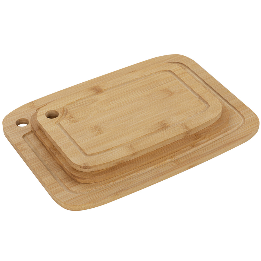 Zestaw 3 kuchennych desek bambusowych Florina Woody
