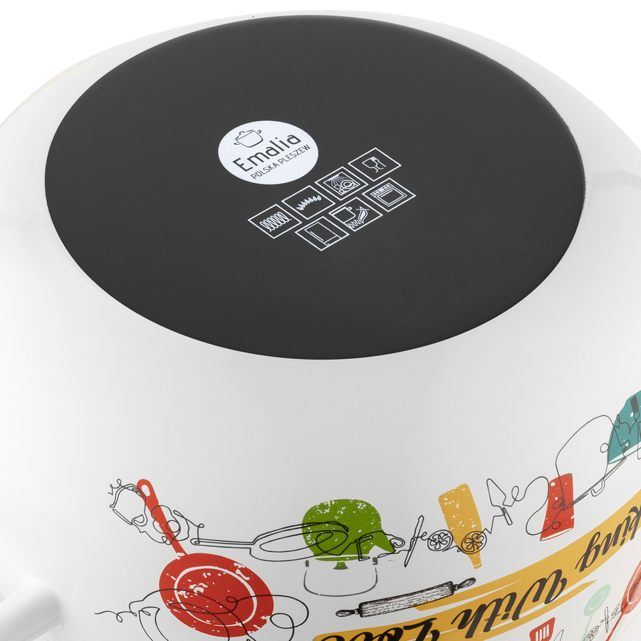 Garnek emaliowany Emalia Polska Pleszew Julia 20 cm 4,2 l