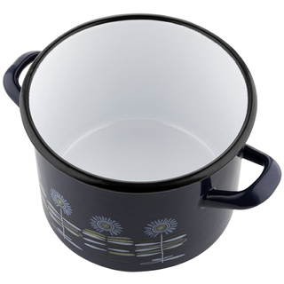 Garnek emaliowany prosty Emalia Polska Pleszew Polino 16cm 2,5l