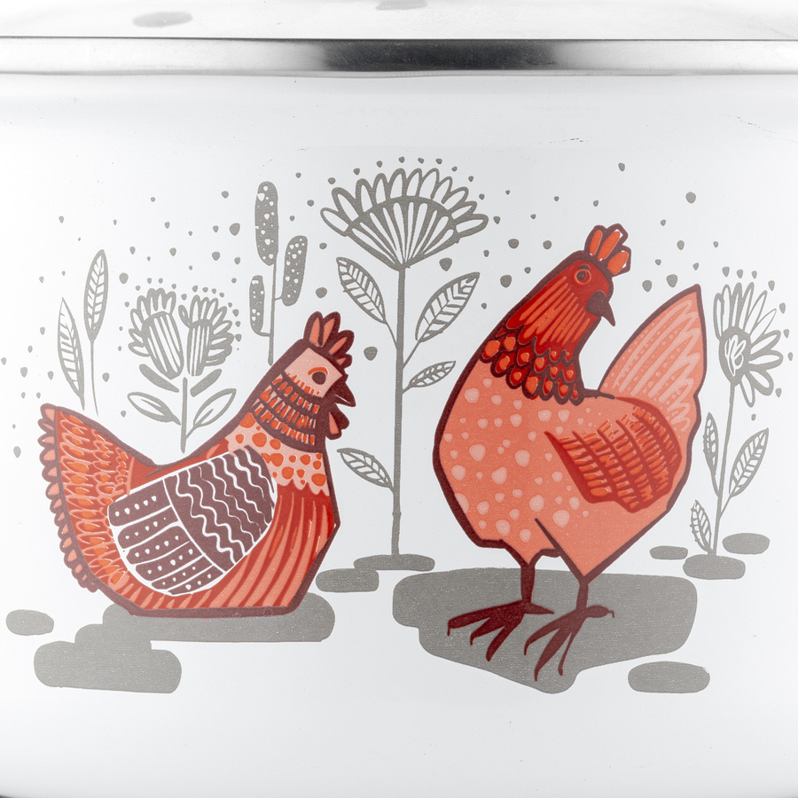 Garnek emaliowany Emalia Polska Pleszew Rubinka 18 cm 2,6 l