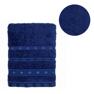 Ręcznik bawełniany Miss Lucy Michael Basic 30x50 cm granatowy