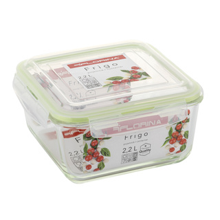 Pojemnik do żywności Florina Frigo szklany 2200 ml kwadratowy