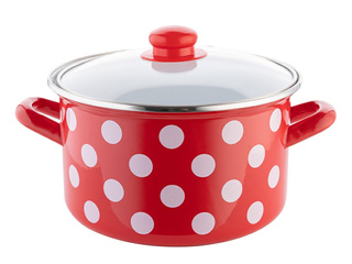 Zestaw garnków emaliowanych Emalia Polska Pleszew Retro - 16/18/20/22 cm