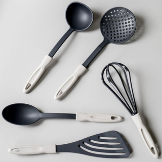 Komplet 5 akcesoriów kuchennych Praktyczna Capri biały