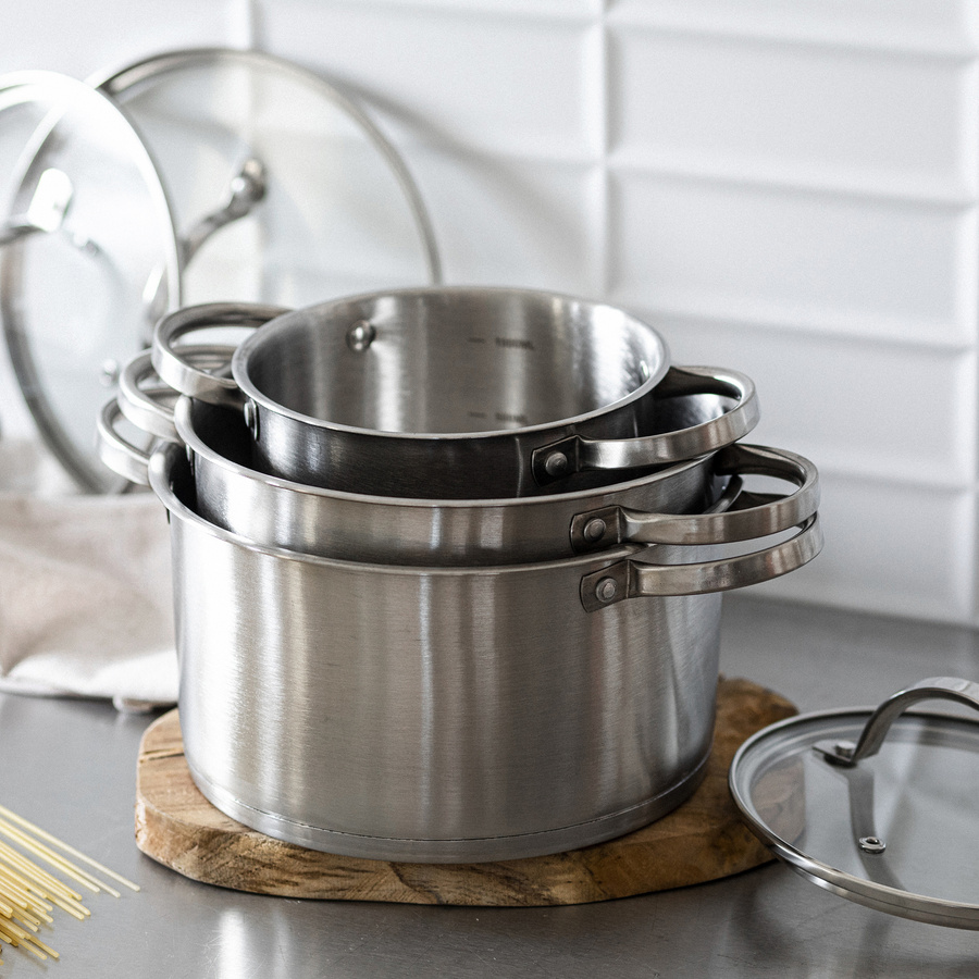 Garnek nierdzewny z pokrywką Florina Fava 20 cm 3,1 l