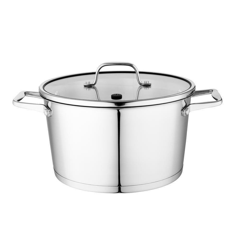 Komplet garnków ze stali nierdzewnej Florina Professional 8 elementów