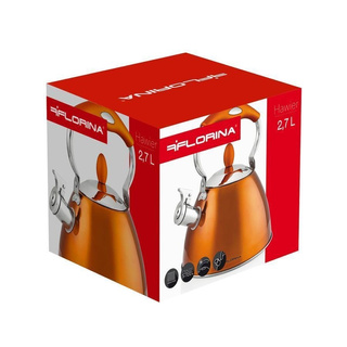 Czajnik nierdzewny Florina Hawier 2,7 l złoty stożek