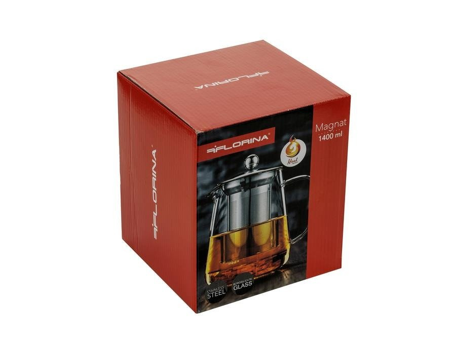 Dzbanek żaroodporny z zaparzaczem Florina Magnat 1,4 l