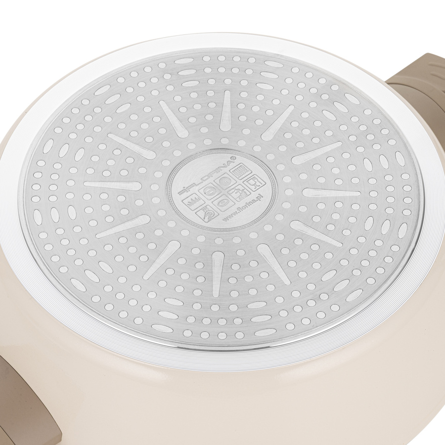 Patelnia głęboka aluminiowa Florina Mokka 24 cm 2,4 l