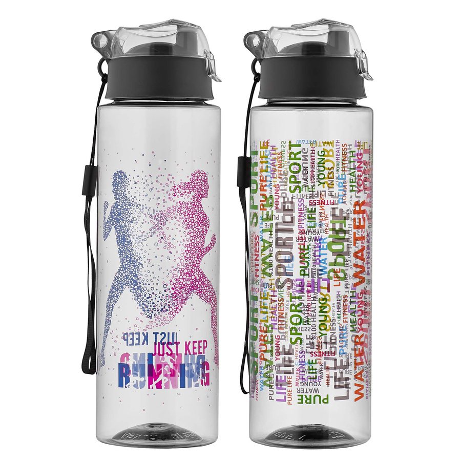 Butelka plastikowa Florina Lycia 800 ml mix wzorów