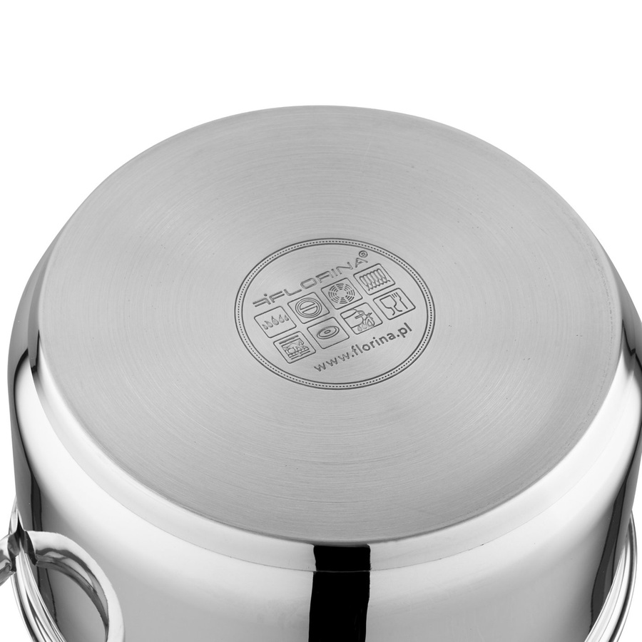 Garnek ze stali nierdzewnej z pokrywką Florina Claude 26 cm 7,25 l