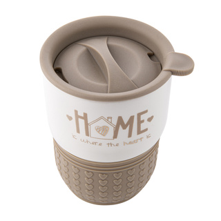 Kubek ceramiczny z pokrywką Molly 380 ml