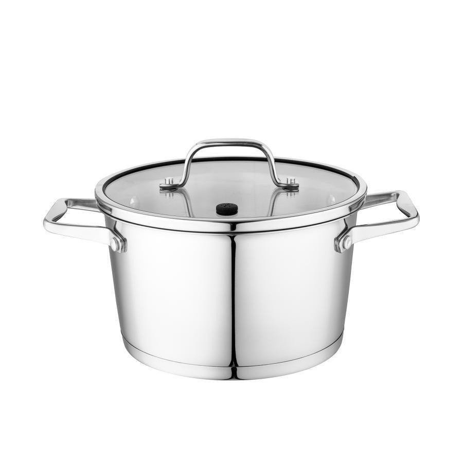 Komplet garnków ze stali nierdzewnej Florina Professional 8 elementów