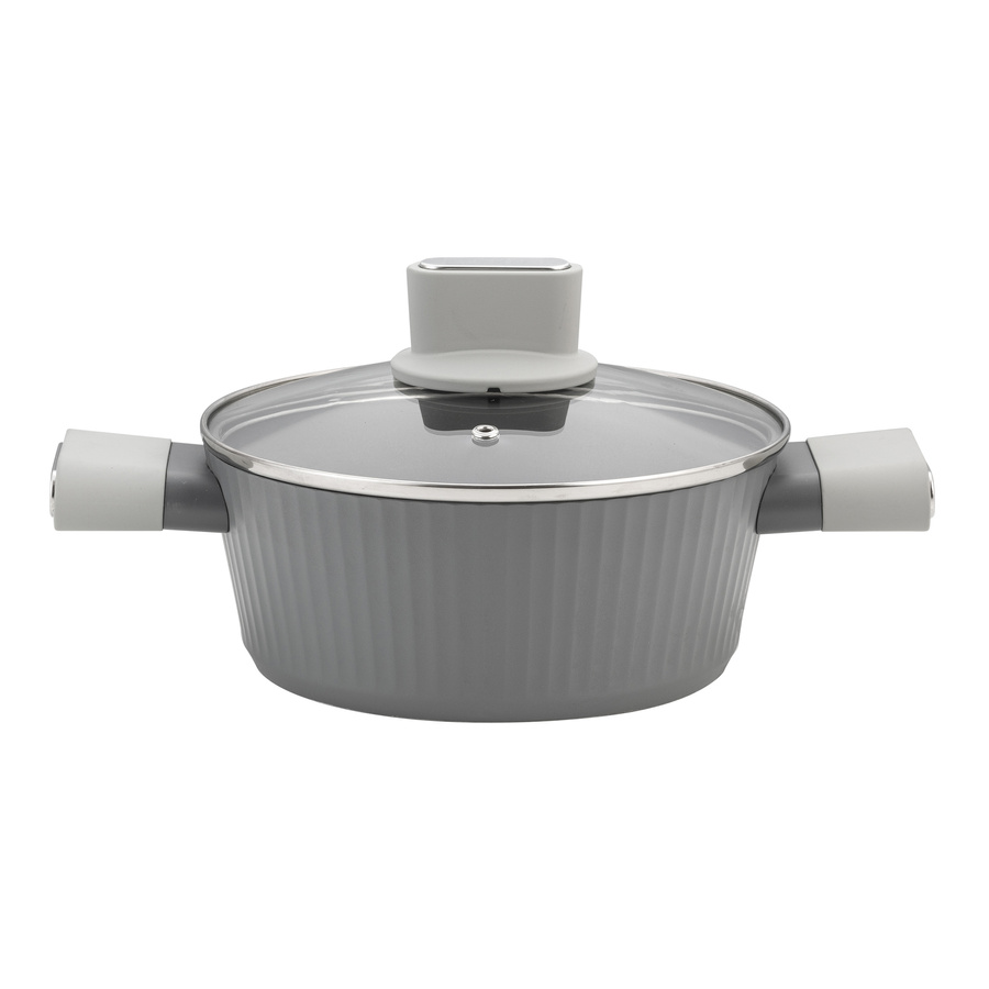 Garnek aluminiowy z pokrywką Florina Serrano 20 cm 2,1 l