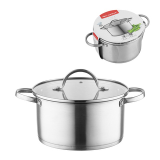 Garnek nierdzewny z pokrywką Florina Fava 18 cm 2,5 l