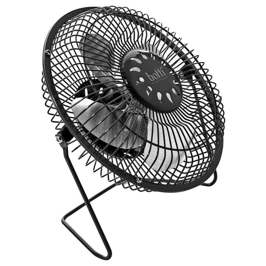 Mini wentylator biurkowy USB Botti Electronic Zeffir czarny 15 cm moc 2,5 W